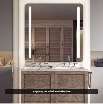 Bela Radius Lighted Mirror with AVA Warm Dim Technology