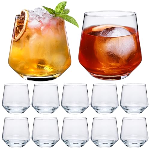 Cadamada 13oz Wine Glasses, Stemless Wine Glasses Set of 12,for Red or White Wine,Juice, Beer