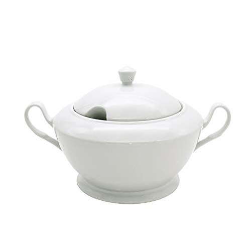Ceramic Soup Tureen with Lid ABHOME Porcelain Serving Tureen Soup for
