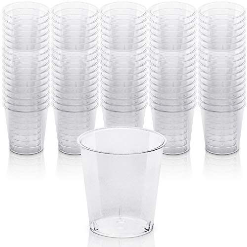 DecorRack 2 Oz Shot Glasses, Plastic Shot Cup, Disposable Jello Shots