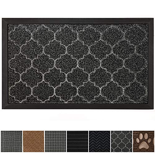 GRIP MASTER Durable AllNatural Tough Rubber Doormats, 29x17 Size