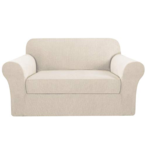 H.VERSAILTEX Stretch Sofa Covers 2 Piece for 2 Cushion Couch Covers