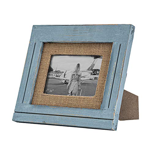 RiteSune 4x6 Picture Frames, Farmhouse Tabletop Display Frame, Wall
