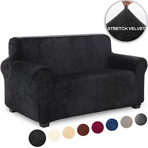 TIANSHU Velvet Plush Soft and Thick Sofa Cover Slip Resistant Stylish
