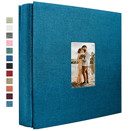 Vienrose Linen Photo Album 600 Pockets for 4x6 Photos Fabric Hardcover ...